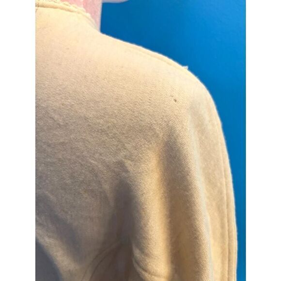 Vintage '89 Nina Lee Beaded Wool Knit Sweater Top IVORY Back Zipper - Picture 7 of 7